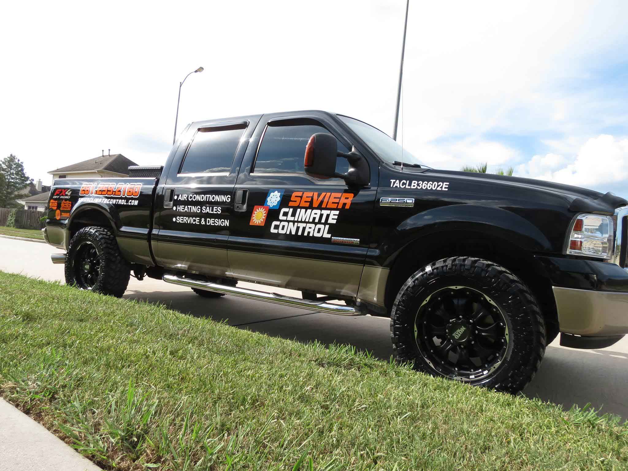 Image of Company Truck for Sevier Climate Control